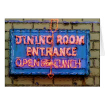 Iaria's Restaurant Dining Room Sign cards