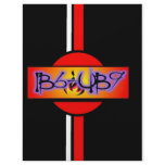 IB6 Racing Stripe Logo Letterhead Template
