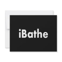 ibathe personalized invitation