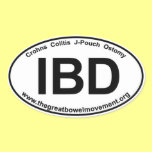 IBD - Crohns Colitis- Oval Sticker