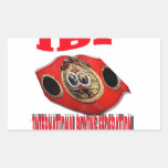 IBF Championship Boxing Belt Sticker