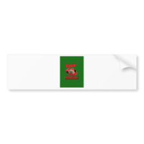 IBF Championship Boxing Belt With Background Green Bumper Sticker