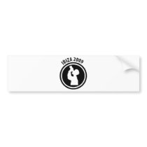 Ibiza 2009 drinker icon bumper sticker