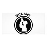 Ibiza 2009 drinker icon personalized photo card