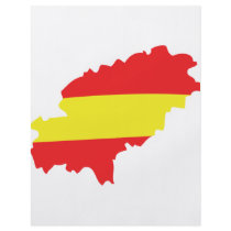Ibiza contour flag icon flyers