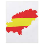 Ibiza contour flag icon flyers