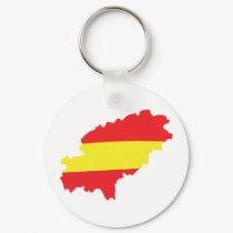 Ibiza contour flag icon keychains