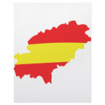 Ibiza contour flag icon letterhead