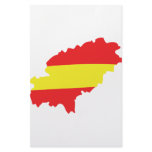 Ibiza contour flag icon customized stationery