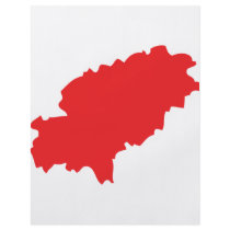 Ibiza countur icon flyer