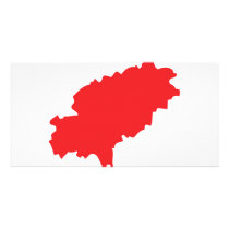 Ibiza countur icon photo card
