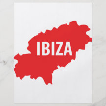 Ibiza icon flyer design