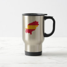 Ibiza map flag Spain Coffee Mugs