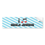 Ibiza Music fan Bumper Stickers