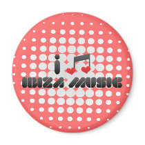 Ibiza Music fan Refrigerator Magnet