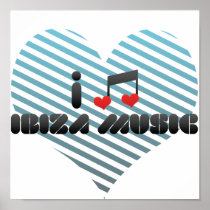 Ibiza Music fan Poster