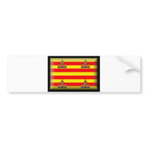 Ibiza Spain Flag bumper stickers by jacinto888 Ibiza Spain Flag bumper stickers