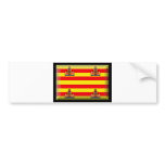 Ibiza Spain Flag Bumper Sticker