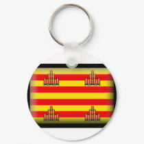 Ibiza Spain Flag keychains by jacinto888 Ibiza Spain Flag keychains