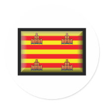 Ibiza Spain Flag stickers by jacinto888 Ibiza Spain Flag stickers