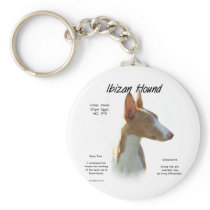 Ibizan Hound History Design Keychains