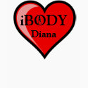 Corazón iBODY Diana Camiseta camisetas by Smoove1Tone Corazón iBODY Diana Camiseta camisetas