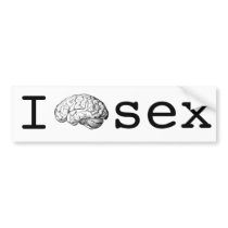 IBrainSexBumperSticker by appux23 IBrainSexBumperSticker