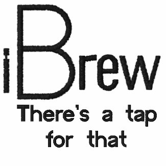 iBrew embroidered Polo wht embroideredshirt