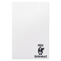 IBS Stinks Skunk Awareness Design Stationery Paper