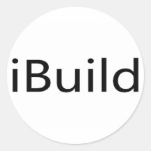 iBuild Round Stickers