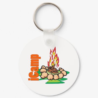 iCamp Camping Shirt Keychain by TentsNTrees