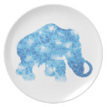 Ice Age Blue Crystal Mammoth Plate