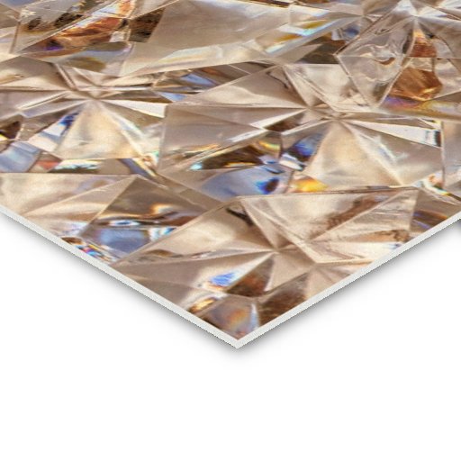 Ice Amber Diamond Crystals Glitter Bling Business Cards (front side)