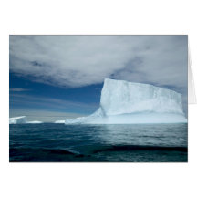 Ice Bergs off of the southern tip of South 2 Greeting Cards