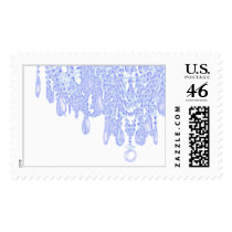 Ice Blue Chandelier Postage Stamp - Customized