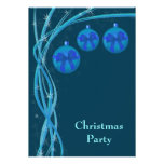 Ice Blue Christmas Baubles Announcement