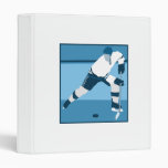 Ice Blue Hockey Logo Binder