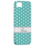 Ice Blue Polka Dot iPhone 5 Case