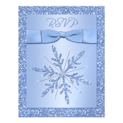 Ice Blue RSVP Card (NOT to use with Square Invite)