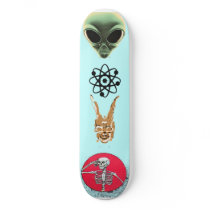 Ice Blue Skateboard Deck by elfyboy Ice Blue Skateboard Deck