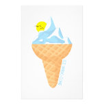 Ice Brrrg Cone Personalized Stationery