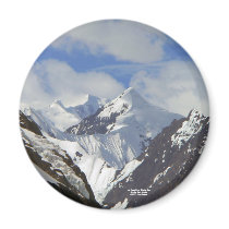 Ice Caps Over Glacier Bay Magnet