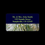 Ice Coated Pine Needles Address Label