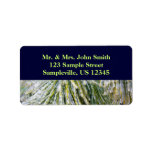 Ice Coated Pine Needles Address Label