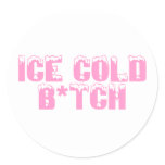 Ice Cold Bitch (Pink) stickers