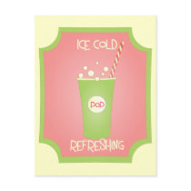 Ice Cold Refreshing Pop postcards