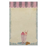 Ice Cream And Cookies Stationery
