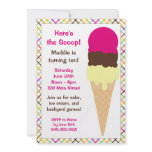 Ice Cream Birthday Party Invitation