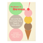 Ice Cream Birthday Party Invite