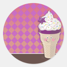 ice cream blueberry sticker